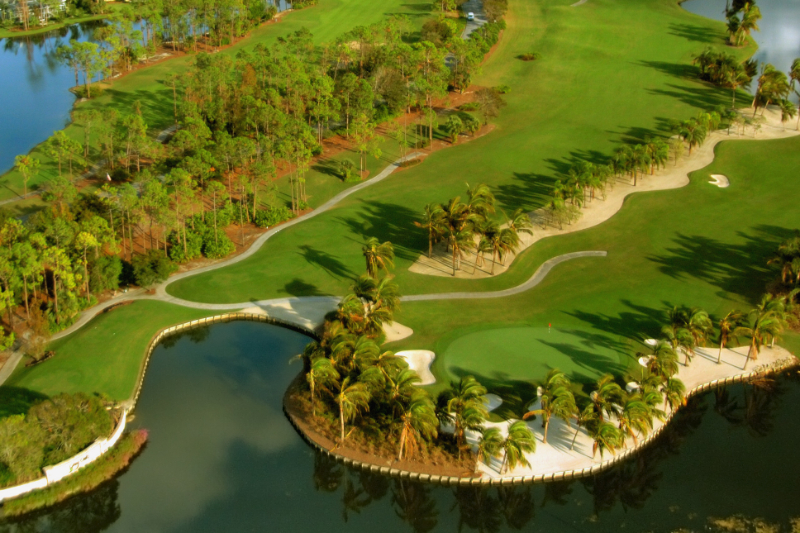 Florida golf aerial